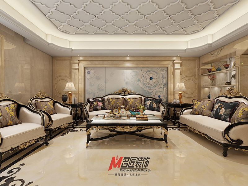 揭陽(yáng)市城市家園歐式風(fēng)格三居室裝修案例